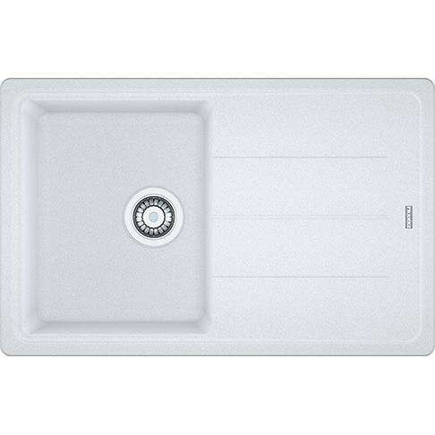 FRANKE - Basis Single Bowl Sink Reversible Fragranite Polar White