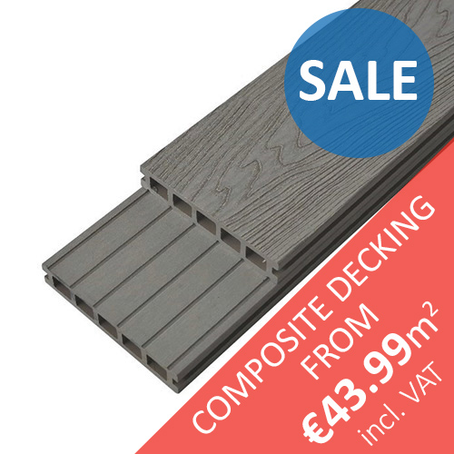 WPC MYKONOS 3D WOODGRAIN "Grey Slate” - Composite Decking