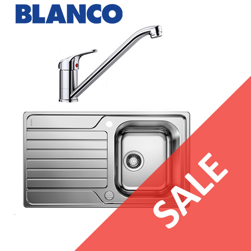 BLANCO SINK & TAP OFFER 1 - Dinas 45 S Sink S/Steel & Daras Tap Chrome