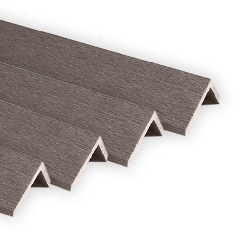 WPC Composite Decking - End L-Profile - Anthracite