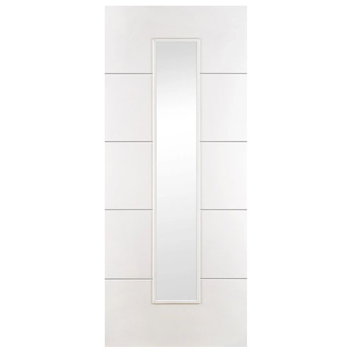 CONTRACT WHITE - Hydra Clear Glass Internal Doors