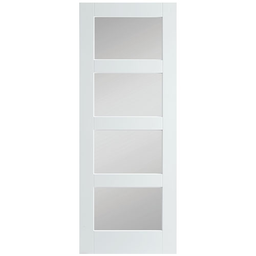 JAVA WHITE - Shaker 4 Lite Primed Frosted Glass