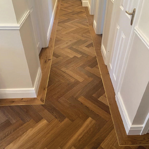 WN COLLECTION - Herringbone Slaney Oak 120mm x 14mm x 600mm