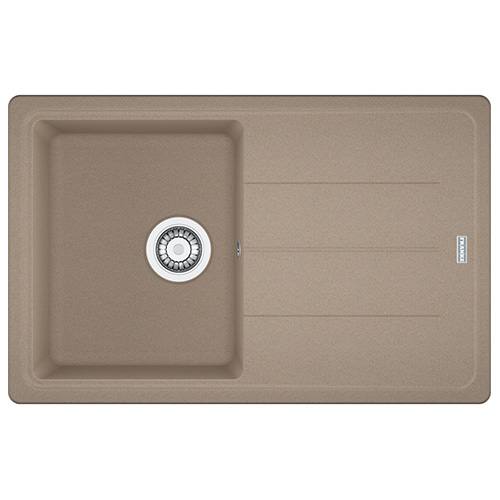 FRANKE - Basis Single Bowl Inset Sink Reversible Fragranite Oyster