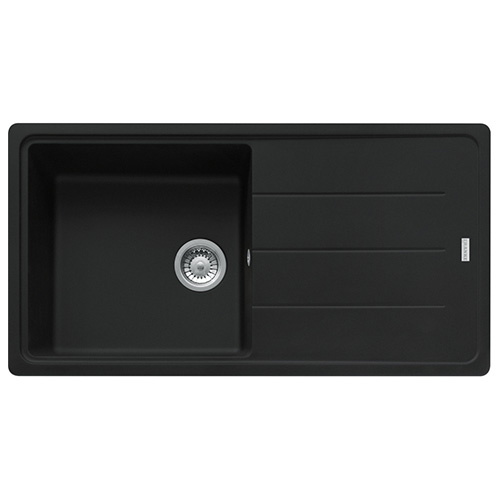 FRANKE - Basis Single Bowl Inset Sink Reversible Fragranite Matt Black