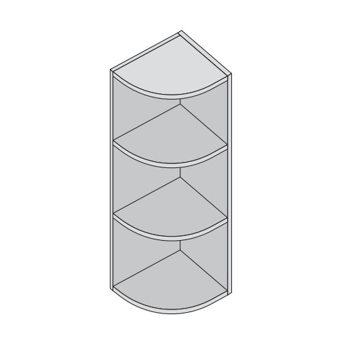 KITCHEN CARCASS - CUBED - Custom Made Curved Wall - 900MM