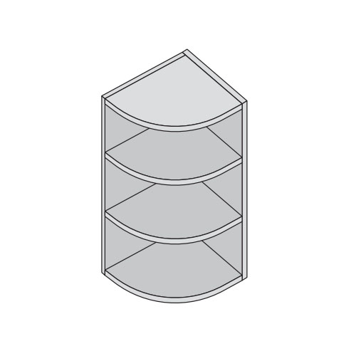 KITCHEN CARCASS - CUBED - Custom Made Curved Wall