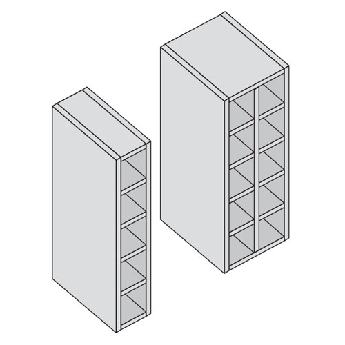 KITCHEN CARCASS - CUBED - Custom Made Wall Wine Racks