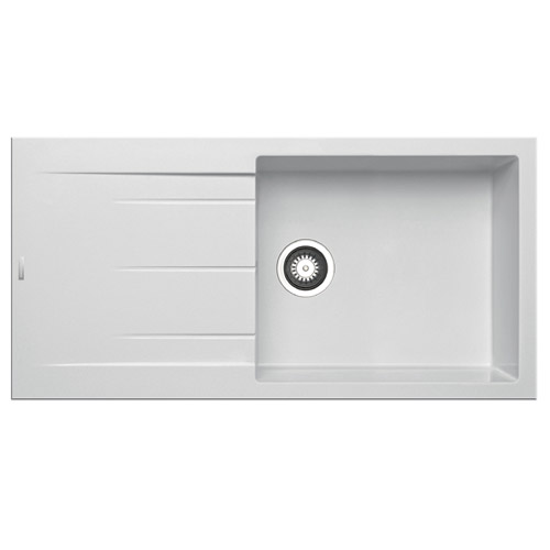 PYRAMIS - Alazia White Composite Single Bowl Sink