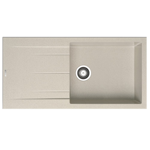 PYRAMIS - Alazia Beige Composite Single Bowl Sink