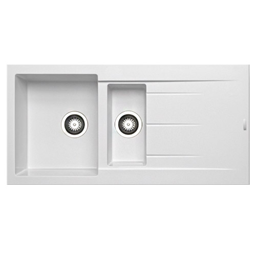 PYRAMIS - Alazia White Composite 1.5 Bowl Sink