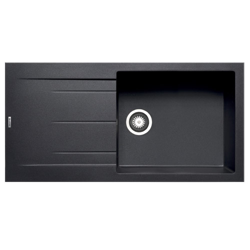 PYRAMIS - Alazia Black Composite Single Bowl Sink