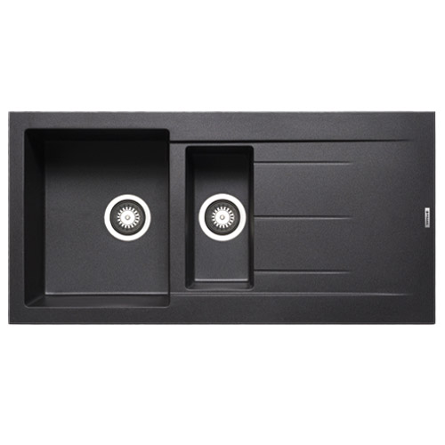 PYRAMIS - Alazia Black Composite 1.5 Bowl Sink
