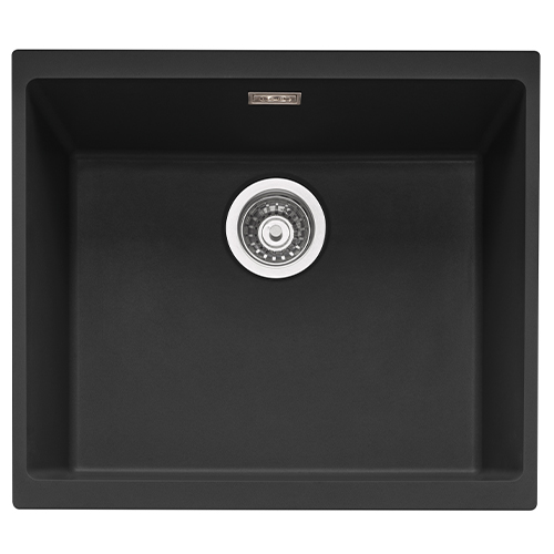 CAPLE - LEE500AN Inset or Undermount Geotech Granite Sink Anthracite