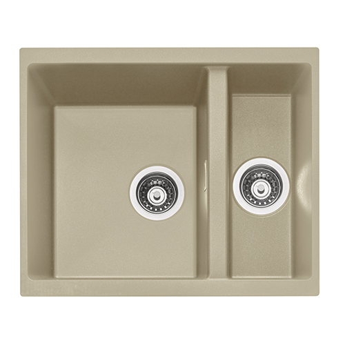 CAPLE - LEE151DS Undermount Geotech Granite 1.5 Bowl Sink Dessert Sand