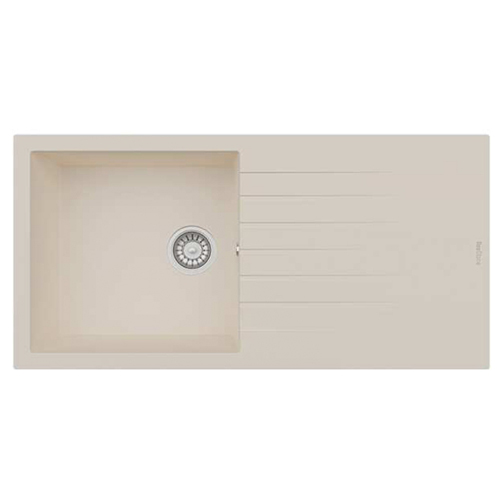 Realstone Composite Sink - Granite Cream Single Bowl & Single Drainer XL