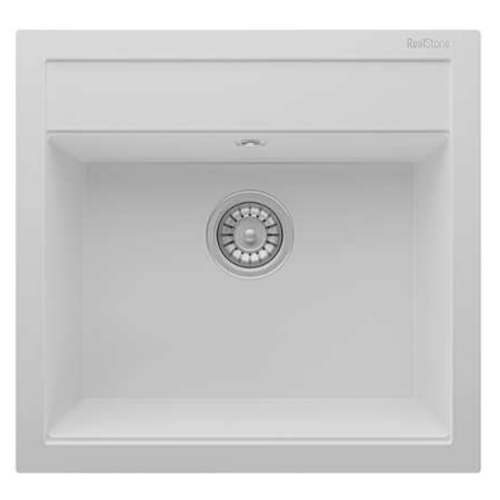 Realstone Composite Sink - Granite White Single Bowl