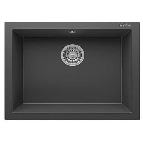Realstone Composite Sink - Granite Anthracite Undermount Bowl Large