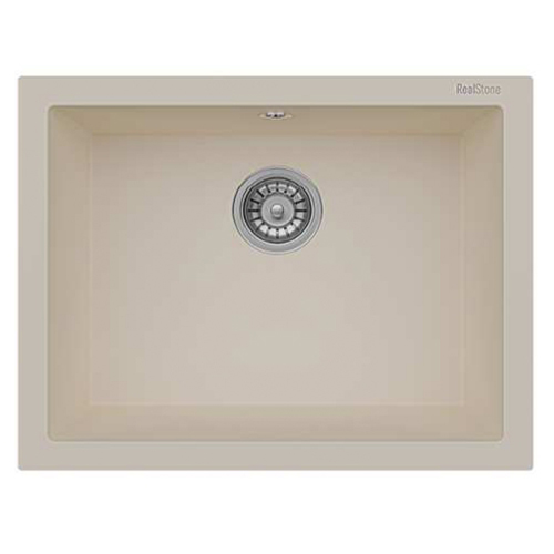 Realstone Composite Sink - Granite Cream Undermount Bowl Large