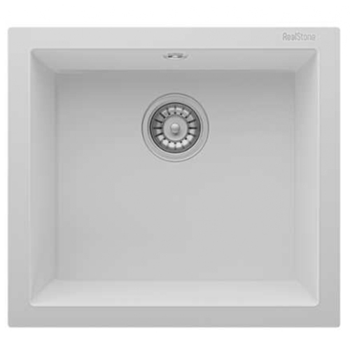 Realstone Composite Sink - Granite White Undermount Bowl