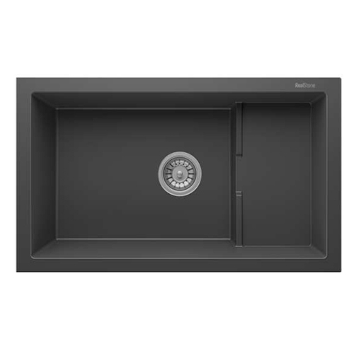 Realstone Composite Sink - Granite Anthracite Undermount Prep