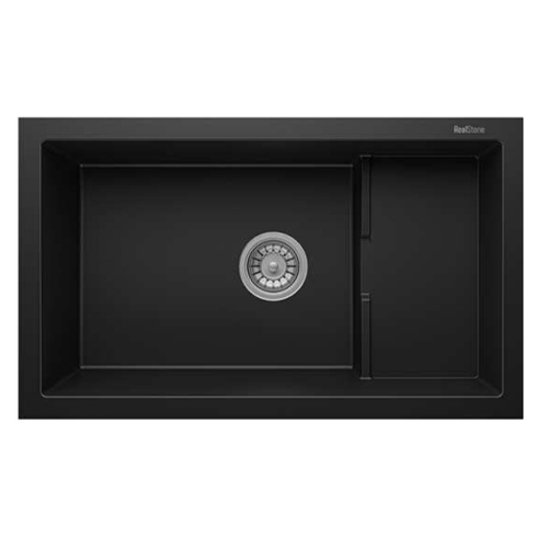 Realstone Composite Sink - Granite Black Undermount Prep