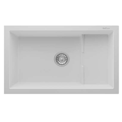 Realstone Composite Sink - Granite White Undermount Prep