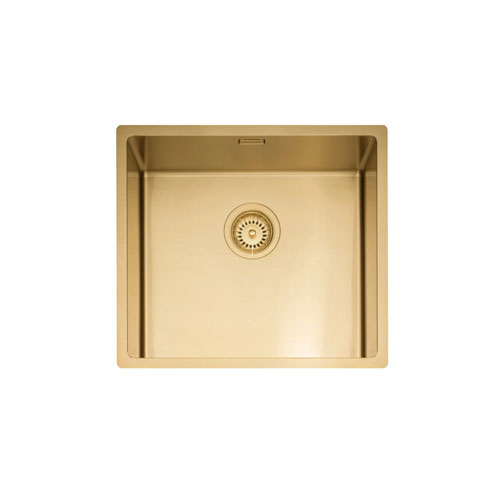 CAPLE - Mode045GD Inset or Undermount Sink Gold Finish