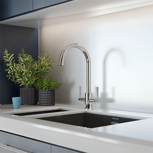 EIRLINE - Noa Dual Lever Kitchen Tap Chrome
