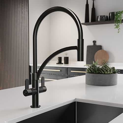 EIRLINE - Rayne Flexi Kitchen Tap Black