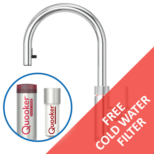 QUOOKER SPECIAL OFFER 1 - PRO3 Flex Chrome 3-in-1 FXRCHR Tap & PRO3 Tank & Free Cold Water Filter CWF