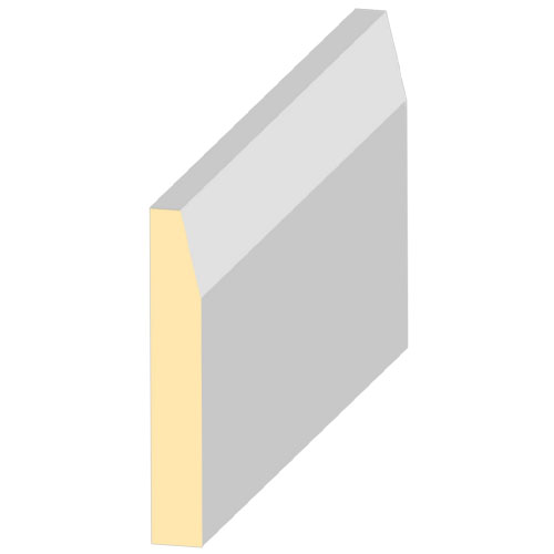 BEVELLED - White Primed MR MDF Architrave 18mm 94mm 4400mmBEVELLED - White Primed MR MDF Architrave 18mm 94mm 4400mm