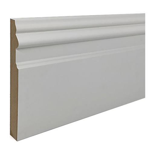VICTORIAN - White Primed MR MDF Skirting 18mm x 180mm x 5.4M