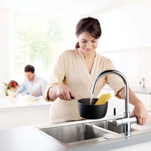  Noyeks - Kitchen Taps - Pull Out Taps - Twin Lever Taps - Chrome Tap