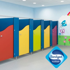 Washrooms - Cubicles - Toilets - Cabinets - Sanitised