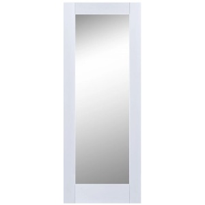 JAVA WHITE - Shaker 1 Lite Primed Primed Frosted Glass