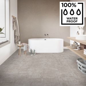 COREPEL - XL Stone Smooth Stone Light Grey Waterproof Flooring
