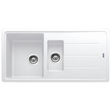 FRANKE - Basis 1.5 Bowl Sink Reversible Fragranite Polar White
