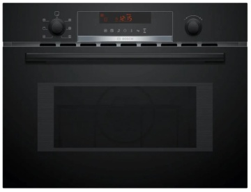 BOSCH - Black Pack Series 4 - Built-in Single Oven HQA534BB3B & Built-in Microwave CMA583MB0B