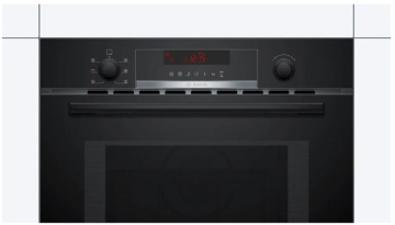 BOSCH - Black Pack Series 4 - Built-in Single Oven HQA534BB3B & Built-in Microwave CMA583MB0B