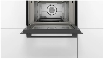 BOSCH - Black Pack Series 4 - Built-in Single Oven HQA534BB3B & Built-in Microwave CMA583MB0B