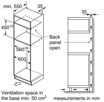BOSCH - Black Pack Series 4 - Built-in Single Oven HQA534BB3B & Built-in Microwave CMA583MB0B