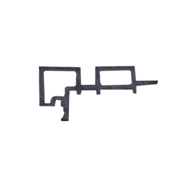 WPC Crete CoEx "Anthracite" - Cube Cladding Corner Profile 49mm x 106mm x 2.9M