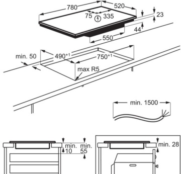 ELECTROLUX - 300 Series Induction Hob 80CM
